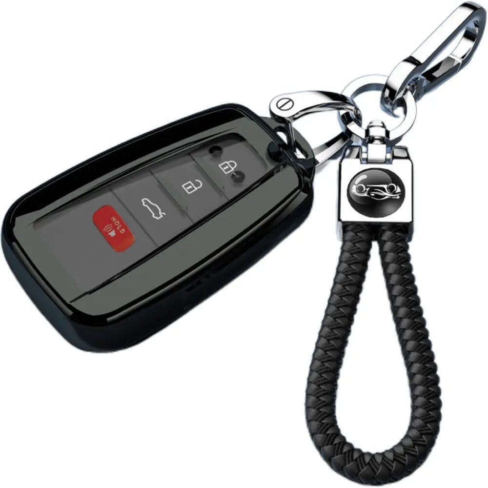 Car Key Case Protector Soft TPU Key Shell Cover Auto Accessories For Toyota For Prius For Camry For Corolla For CHR For RAV4 For Prado 2018 2019 2020 2021 2022 2023