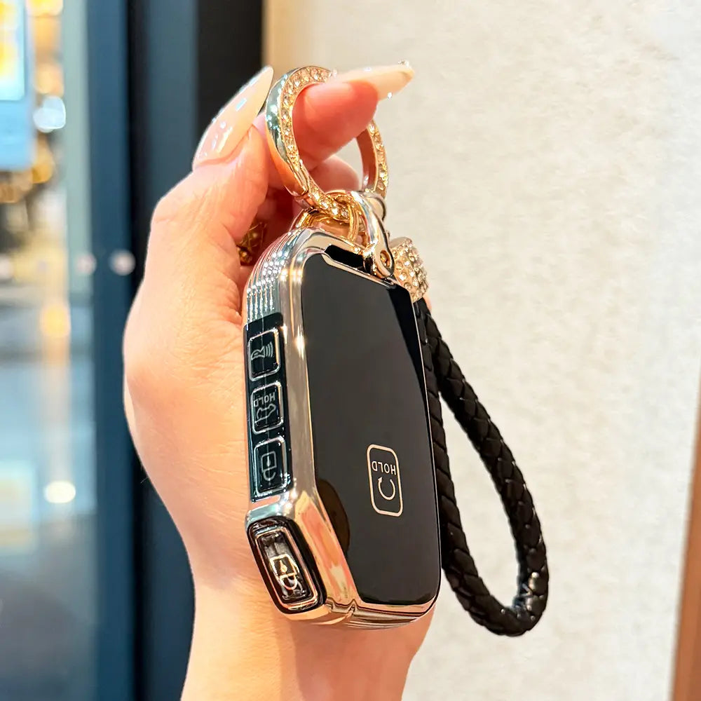 for Kia Key Fob Cover with Keychain,Car Key Case Shell Protection Fit for Kia K5 Forte Sportage Soul Seltos Telluride Sorento，New model of Kia car key chain