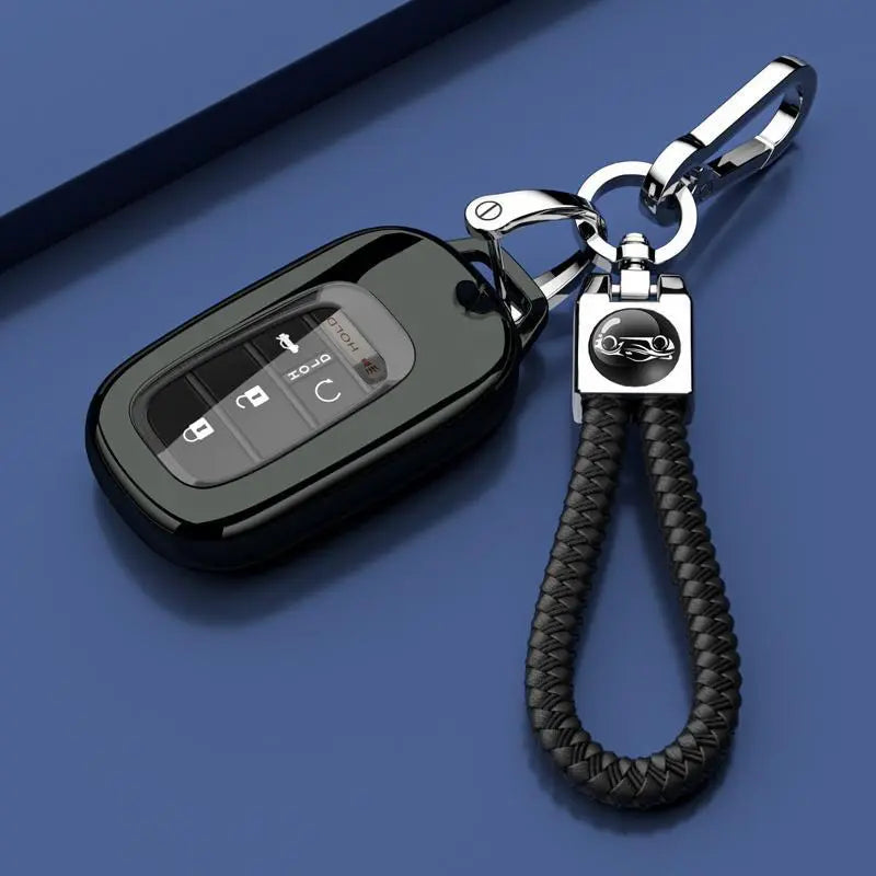 Key Fob Cover for (3/4/5 Buttons) Honda 2022 2023 2024 2025 Civic Accord HR-V Pilot CR-V, TPU, Black, silver, red, blue