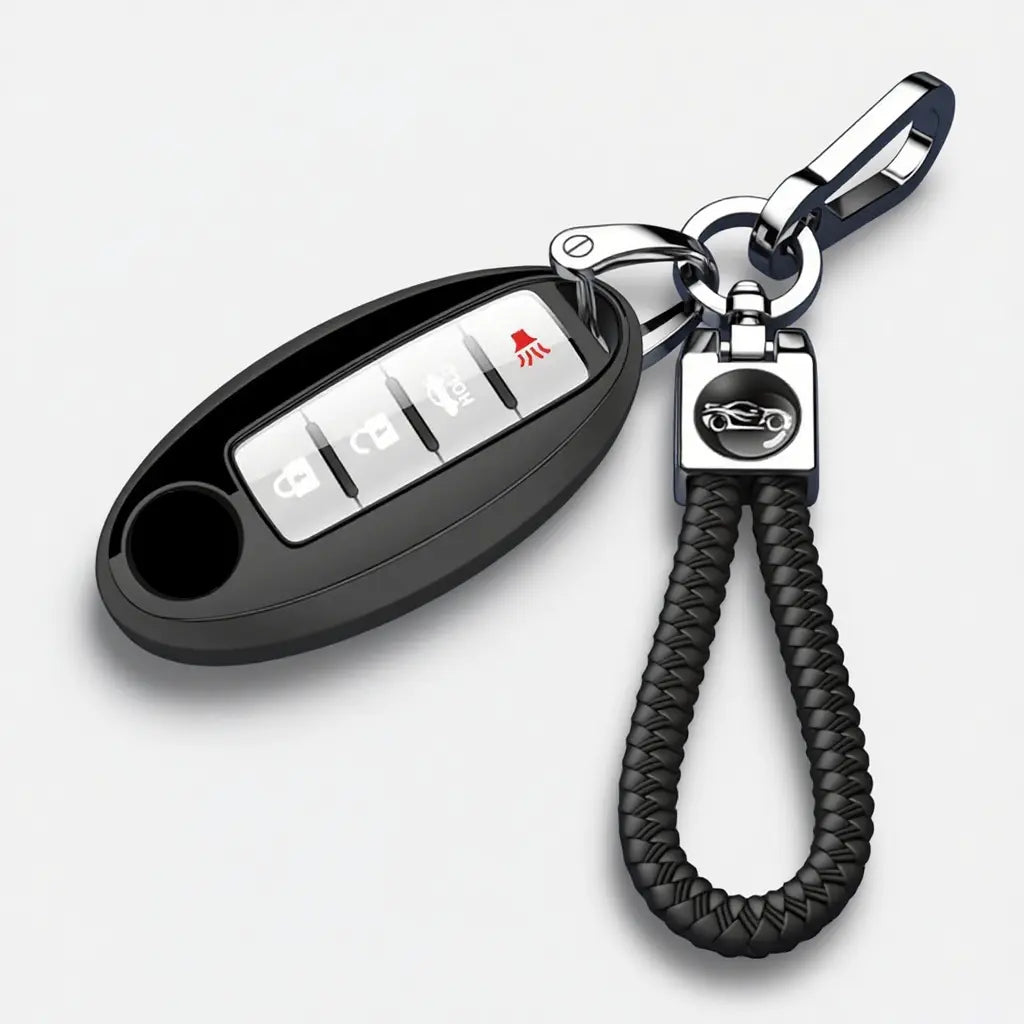 Premium TPU Key Fob Cover for Nissan - Compatible with Altima, Sentra, Rogue, Pathfinder, Murano, Armada, Maxima, Versa - Durable Car Key Protector Shell
