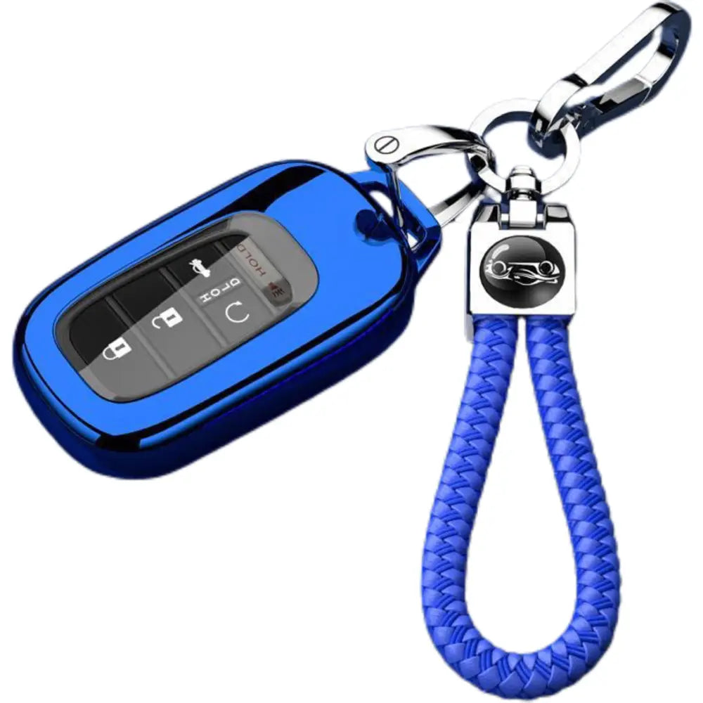 for Honda Key fob Cover with Keychain,Car Key Case Protector Compatible with 2022 2023 2024 2025 Honda Accord Civic HR-V CR-V Pilot Smart Remote Key, Universal