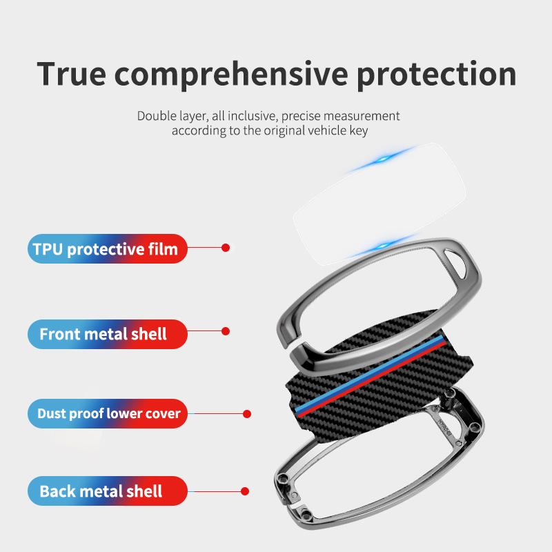 Nissan car key cover 2008-2026, for buttons 3/4/5 TPU Zinc Alloy | Xejiaqu