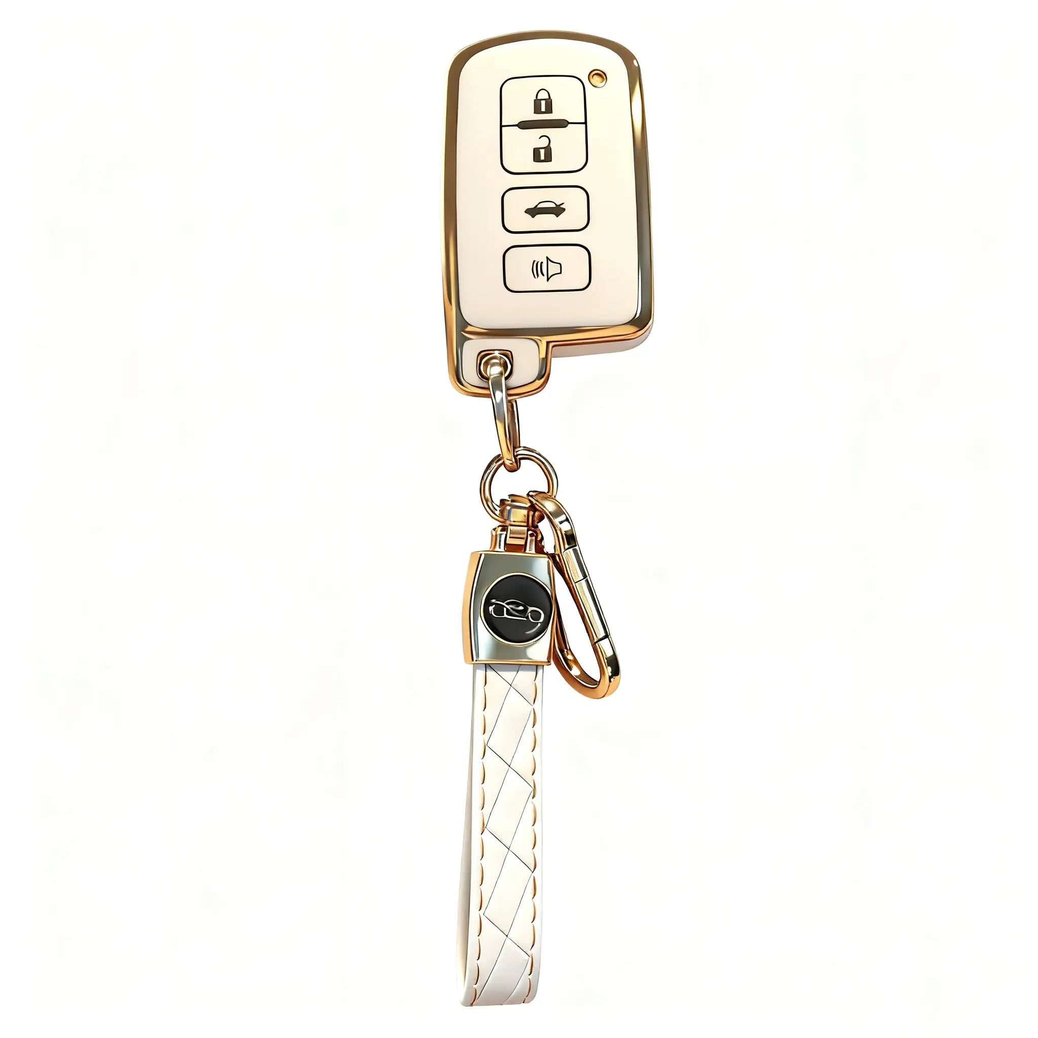 Key Fob Shell Case for Toyota Avalon Camry Corolla RAV4 Highlander Sequoia 2011 2012 2013 2014 2015 2016 2017 2018 2019 Keyless Entry Remote Control 4 Button Case Cover