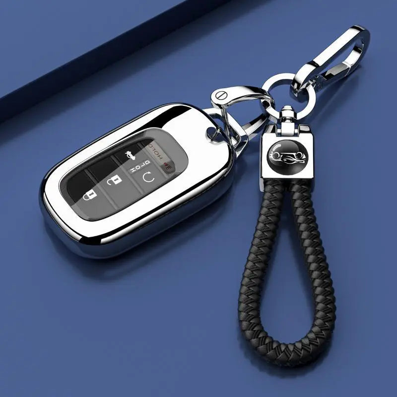 Key Fob Cover for (3/4/5 Buttons) Honda 2022 2023 2024 2025 Civic Accord HR-V Pilot CR-V, TPU, Black, silver, red, blue