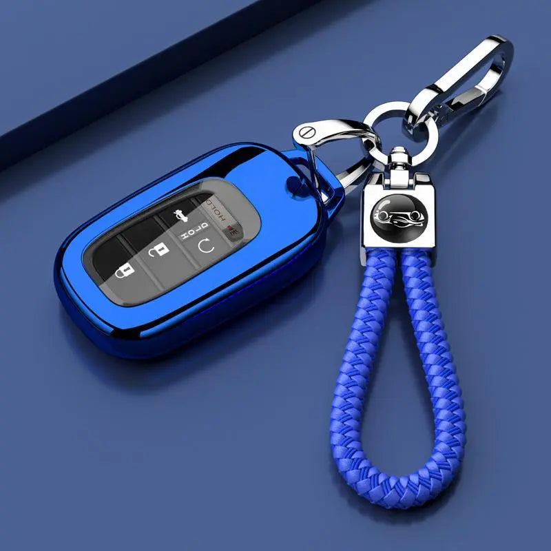 Key Fob Cover for (3/4/5 Buttons) Honda 2022 2023 2024 2025 Civic Accord HR-V Pilot CR-V, TPU, Black, silver, red, blue