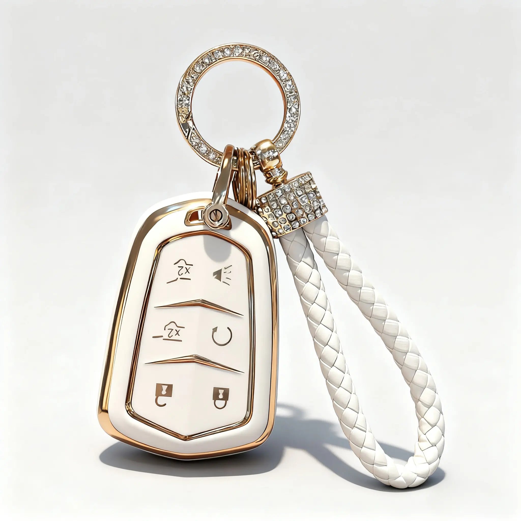Key Fob Shell Case for Cadillac ATS ATS-v CTS CT6 XTS XT5 XT4 XT6 SRX 2014 2015 2016 2017 2018 2019 2020 2021 Keyless Entry Remote Control 5/6btn Cover