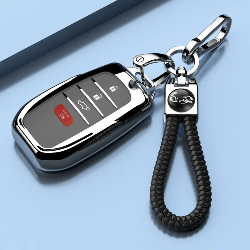 Key Fob Cover for Toyota Crown Corolla Cross Grand Highlander Land Cruise Prius Sequoia Tundra Venza